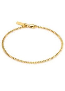 Panzerarmband True Rebels "TR7" Gr. 21, gelbgold, Armb&auml;nder, Herren, 21, Edelstahl, Panzerarmband, aus Edelstahl