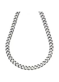 Collierkettchen Vivance "Edelstahl Panzer mit 10mm Breite", wei&szlig;, Halsketten, Damen, 60cm, Edelstahl, L: 60 B: 10mm, gl&auml;nzend, matt, B:10mm