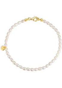 Glanzst&uuml;cke M&uuml;nchen Perlenarmband GLANZST&Uuml;CKE M&Uuml;NCHEN "GSM1987" Gr. 21, wei&szlig;, Armb&auml;nder, Damen, 21, Silber 925 (Sterlingsilber), Perlenarmband, mit S&uuml;&szlig;wasser-Zuchtperlen