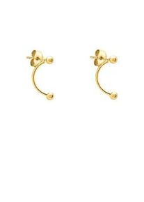 Paar Creolen Liebeskind Berlin "Schmuck Geschenk Edelstahl Ohrringe The Berlin Style", gold (gelbgoldfarben), Ohrringe, Damen, Edelstahl, Einh&auml;nger abnehmbar