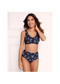 Entlastungs-BH, Damen, Gr. 11,5, Cup D, marine, bedruckt, kalkmint, bedruckt, 95% Baumwolle, 5% Elasthan, BHs Entlastungs-BH