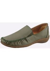 Slipper Loretta, Damen, Gr. 41, schilf, Glattleder, Schuhe Slipper