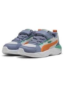 Sneaker Puma "X-Ray 3 Sneakers Kinder", Kinder, Gr. 35, feather gray melon glow sky vibrant gr&uuml;n orange, Obermaterial: Synthetik, Textil; Futter: Textil; Innensohle: Textil; Laufsohle: Gummi, Schuhe Sneaker