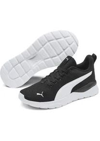 Sneaker Puma "Anzarun Lite Sneakers Jugendliche", Kinder, Gr. 35,5, schwarz-wei&szlig; (schwarz, wei&szlig;), Obermaterial: Synthetik, Textil; Futter: Textil; Innensohle: Textil; Laufsohle: Synthetik, Gummi, Schuhe Sneaker