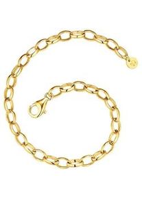 Glanzst&uuml;cke M&uuml;nchen Charm-Armband GLANZST&Uuml;CKE M&Uuml;NCHEN "GSM2168" Gr. 17, gelbgold, Armb&auml;nder, Damen, 17, Silber 925 (Sterlingsilber), Charm-Armband, aus Sterling Silber