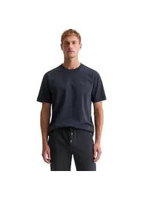 Marc O'Polo T-Shirt MARC O'POLO "aus schwerem Bio-Baumwoll-Jersey", Damen, Gr. S, schwarz navy, Obermaterial: 100% Baumwolle, unifarben, Basic, relaxed fit, Rundhals, Shirts T-Shirt