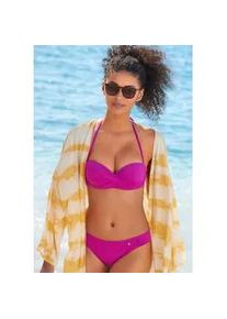 B&uuml;gel-Bikini s.Oliver, Damen, Gr. 36, Cup B, pink (fuchsia), Recycling-Polyamid, unifarben, Bikini-Sets B&uuml;gel-Bikini, mit komfortablem Schnitt