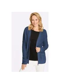 Cardigan Classic Basics, Damen, Gr. 48, jeansblau, 100% Polyacryl, unifarben, Strickjacken