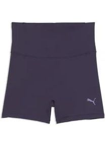 Trainingsshorts Puma "SHAPELUXE Trainingsradlerhose Damen", Damen, Gr. S, Normalgr&ouml;&szlig;en, deep plum lila, Obermaterial: 18% Elasthan, 82% Nylon, eng, Hosen