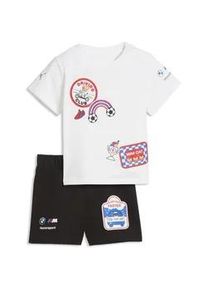 Sportanzug Puma "BMW M MOTORSPORT Essentials T-Shirt und Shorts im Set Kinder", Jungen, Gr. 80, schwarz, Obermaterial: 100% Baumwolle, Sportanz&uuml;ge