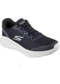 Sneaker Skechers "GO WALK NOW-VILIGENT", Herren, Gr. 44, schwarz, Textil, Schuhe Sneaker, Schn&uuml;rschuh, Halbschuh, Freizeitsneaker mit verst&auml;rkter Kappe
