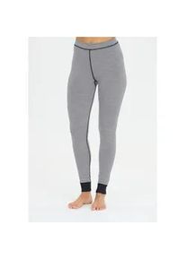 Thermohose WHISTLER "CAMEA", Damen, Gr. 40, EURO-Gr&ouml;&szlig;en, stahlblau, 45% Wolle, 45% Polyester, 10% Elasthan, meliert, lang, Hosen Thermohose, mit hohem Merinowolle-Anteil