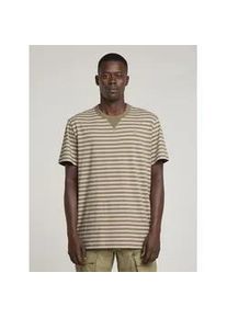 G-Star Raw T-Shirt G-STAR "Nifous Stripe T-Shirt", Damen, Gr. M, ensis gr&uuml;n, dk brick stripe, Obermaterial: 100% Baumwolle, Shirts T-Shirt