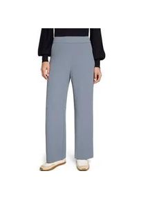 Stoffhose Zero "Damen mit elastischem Bund 28 Inch", Damen, Gr. 34, Normalgr&ouml;&szlig;en, flint stone, Twill, Obermaterial: 96% Polyester, 4% Elasthan, unifarben, figurbetont lang, Hosen Stoffhose, Plain/ohne Details