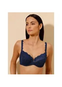 B&uuml;gel-BH, Damen, Gr. 100, Cup D, marine, 76% Polyamid, 13% Polyester, 11% Elasthan, BHs B&uuml;gel-BH