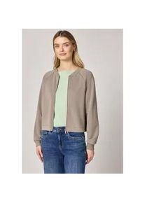 Cardigan Street One, Damen, Gr. 40, light terra mocha, Stoff, 46% Modal, 46% Polyester, 8% Elasthan, unifarben, normal normal, Rundhals, B&uuml;ndchen, Strickjacken, aus elastischem Materialmix
