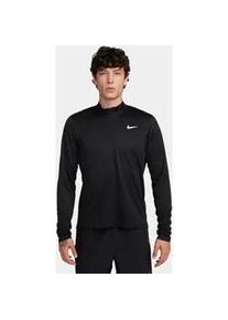 Laufshirt Nike "M NK DF PACER TOP HZ", Herren, Gr. M, schwarz, reflective silv, Obermaterial: 100% Polyester, normal, Shirts Laufshirt