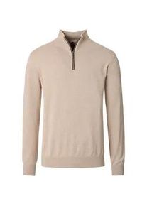 Troyer Casamoda "Casamoda Troyer uni", Herren, Gr. 6XL, beige (659 beige), 100% Baumwolle, Pullover Troyer
