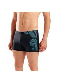Badehose arena "M arena KIKKO SWIM SHORT", Herren, Gr. 9 (XXXL), N-Gr, schwarz, water, Obermaterial: 80% Polyamid, 20% Elasthan, Badehosen Badehose