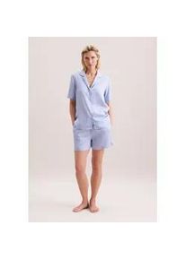 Pyjama Seidensticker, Damen, Gr. 42, blau, 100% Modal, gestreift, Homewear-Sets Pyjama