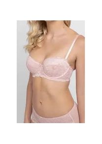 Balconette-BH Dorina "Perfect Lace", Damen, Gr. 90, Cup C, pink, Microtouch, Obermaterial: 90% Nylon, 10% Elasthan, BHs Balconette-BH, mit Spitze, elastisch