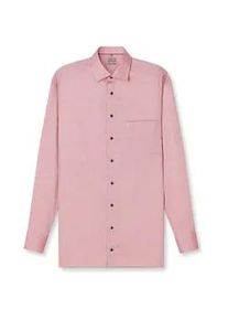 Businesshemd OLYMP "OLYMP Luxor, comfort fit, New Kent", Herren, Gr. 44, Normaler Arm, ziegelrot, 100% Baumwolle, Hemden