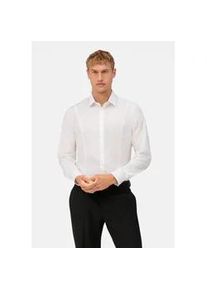Businesshemd OLYMP "OLYMP No. Six, super slim, Urban Kent", Herren, Gr. 42, Normaler Arm, wei&szlig;, 97% Baumwolle, 3% Elastolefin, Hemden