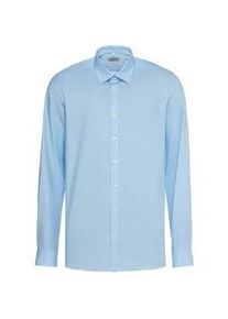 Businesshemd OLYMP "OLYMP Level Five, body fit, New York Kent", Herren, Gr. 41, Normaler Arm, hellblau, 97% Baumwolle, 3% Elastolefin, Hemden