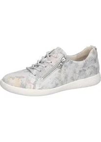 Waldl&auml;ufer Schn&uuml;rschuh WALDL&Auml;UFER "H-CLO&Egrave;", Damen, Gr. 4 (37), silberfarben multicolor, Nubukleder, metallic, Schuhe Schn&uuml;rschuh, in H-Weite, Freizeitschuh, Halbschuh, Schn&uuml;rer