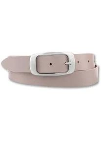 Bernd G&ouml;tz Lederg&uuml;rtel BERND G&Ouml;TZ "Lederg&uuml;rtel mit abgerundeter Rechteckschlie&szlig;e", Damen, Gr. 100, helltaupe, Rindsleder, G&uuml;rtel Lederg&uuml;rtel