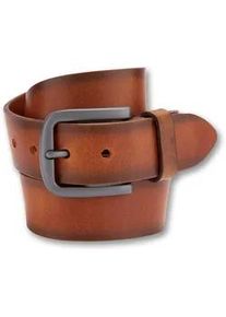 Bernd G&ouml;tz Lederg&uuml;rtel BERND G&Ouml;TZ "Lederg&uuml;rtel mit Farbverlauf und Schattenkantee", Herren, Gr. 110, cognac, Rindsleder, G&uuml;rtel Lederg&uuml;rtel