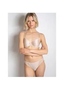 Slip Passionata "MISS JOY", Damen, Gr. 44, dune, Microfaser, Obermaterial: 84% Polyamid, 16% Elasthan, k&ouml;rpernah, Unterhosen Slip, Schmetterlingsmotiv, seitliche T&uuml;ll-Eins&auml;tze, elastischer Bund