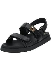 Riemchensandale Steve Madden "Steve Madden Sandalen Leder", Damen, Gr. 42, schwarz, Leder, Schuhe Riemchensandale