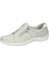 Waldl&auml;ufer Schn&uuml;rschuh WALDL&Auml;UFER "HENNI", Damen, Gr. 6 (39), mint, wei&szlig;, Nappaleder, unifarben mit Farbeinsatz, Schuhe Schn&uuml;rschuh, Sneaker, Bequemschuh, Halbschuh in Komfortweite H (= sehr weit)