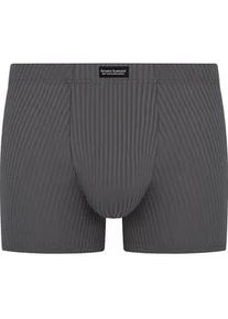 Boxer Bruno Banani "ANTISTRESS 2.0", Herren, Gr. XXL, anthrazit, Single Jersey, Obermaterial: 90% Polyamid, 10% Elasthan, k&ouml;rpernah, Unterhosen, ohne Eingriff, elastisch, leichtes Streifen-Design