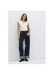 Weite Jeans Mavi "SANDRA", Damen, Gr. 29, L&auml;nge 28, rinse denim, 92% Baumwolle, 7% Polyester, 1% Elasthan, weit normal, Jeans, Cuffed Wide Leg