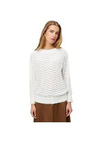 Sweatshirt Zero "Damen mit Wellenmuster", Damen, Gr. 36, eggnog, Sweatware, Obermaterial: 90% Polyamid, 10% Elasthan; Besatz: 63% Polyacryl, 37% Polyamid; Futter: 63% Polyacryl, 37% Polyamid; F&uuml;llung: 63% Polyacryl, 37% Polyamid; &Auml;rmelfutter: 63% Polyacryl, 37% Polyamid, durchscheinend, figurumspielend normal, weit B&uuml;ndchen, Sweatshirts Sweatshirt, weiteres Detail