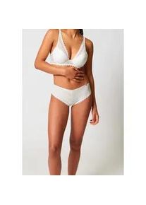 Hipster Skiny "Initialace", Damen, Gr. 38, ivory, Mesh, Obermaterial: 85% Polyamid, 15% Elasthan. Spitze: 90% Polyamid, 10% Elasthan, unifarben, normal, Unterhosen, bequem, elastisch, feminin, h&uuml;ftig geschnitten