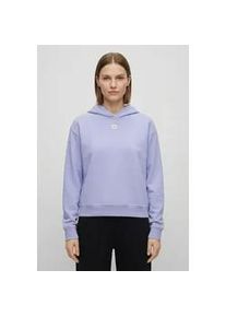 Hoodie HUGO UNDERWEAR "Signature", Damen, Gr. S, bright lila 520, Sweatware, Obermaterial: 48% Baumwolle, 48% Modal, 4% Elasthan, normal normal, B&uuml;ndchen, Sweatshirts Hoodie, basic, normale Passform