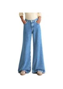 Marc O'Polo Weite Jeans MARC O'POLO "aus softem Lyocell-Baumwolle-Mix", Damen, Gr. 32, L&auml;nge 34, bright blau, Obermaterial: 76% Lyocell, 24% Baumwolle, unifarben, weit normal, Jeans