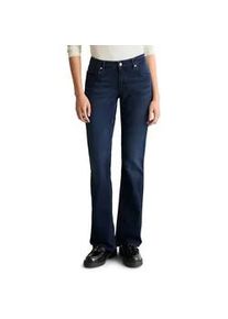 Marc O'Polo Bootcut-Jeans MARC O'POLO DENIM "aus Organic-Cotton-Stretch", Damen, Gr. 29, L&auml;nge 34, dunkelblau, Obermaterial: 98% Baumwolle, 2% Elasthan, unifarben, bootcut fit lang, Jeans