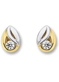 Paar Ohrh&auml;nger ONE ELEMENT "Zirkonia Ohrringe Ohrstecker aus 333 Gelbgold", gold, Ohrringe, Damen, Damen,mit Zirkonia, Gelbgold 333 Gold, Gelbgold 333, Gold, Feine Gestaltung &ndash; ein Sinnbild mit ruhiger Eleganz