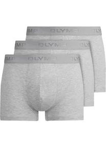 Unterhemd OLYMP "OLYMP Boxershorts (3er-Pack)", Damen, Gr. L, EURO-Gr&ouml;&szlig;en, grau, 90% Baumwolle, 5% Elasthan, 5% Viskose, Unterhemden Unterhemd