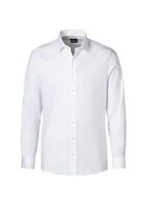 Businesshemd OLYMP "OLYMP No. Six, super slim, Urban Kent", Herren, Gr. 40, Normaler Arm, wei&szlig;, 97% Baumwolle, 3% Elastolefin, Hemden