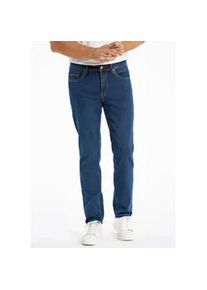 5-Pocket-Jeans Bison "Jeans Tapered Fit", Herren, Gr. 29, L&auml;nge 32, blau (rain blau), Obermaterial: 78% Baumwolle, 20% Polyester, 2% Elasthan, gerade, unten schmal, Jeans 5-Pocket-Jeans
