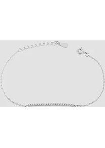 Adelia&acute;s Armband ADELIA ́S "Damen Armband aus 925 Silber mit Zirkonia 16+3 cm", silber, Armb&auml;nder, Damen, 19cm, Silber 925 (Sterlingsilber), Armband, Ideal zum Verschenken &ndash; schlicht und stilvoll