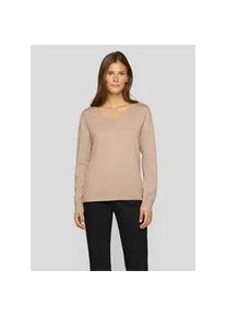 Strickpullover Rabe "Pullover", Damen, Gr. 42, braun, 50%Polyester, 30%Viskose, 20%Polyamid, unifarben, gerade, gerader Abschluss, Pullover Strickpullover