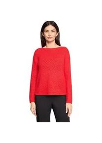 Strickpullover Betty Barclay "Damen langarm", Damen, Gr. 38, high risk rot, Strick, Obermaterial: 36% Baumwolle, 36% Polyacryl, 28% Polyamid, gerade normal, U-Boot-Ausschnitt, Pullover Strickpullover
