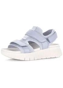 Riemchensandale Gabor "Riemchensandale", Damen, Gr. 43, blau, Schuhe Riemchensandale