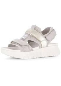 Riemchensandale Gabor "Riemchensandale", Damen, Gr. 39, beige, Schuhe Riemchensandale